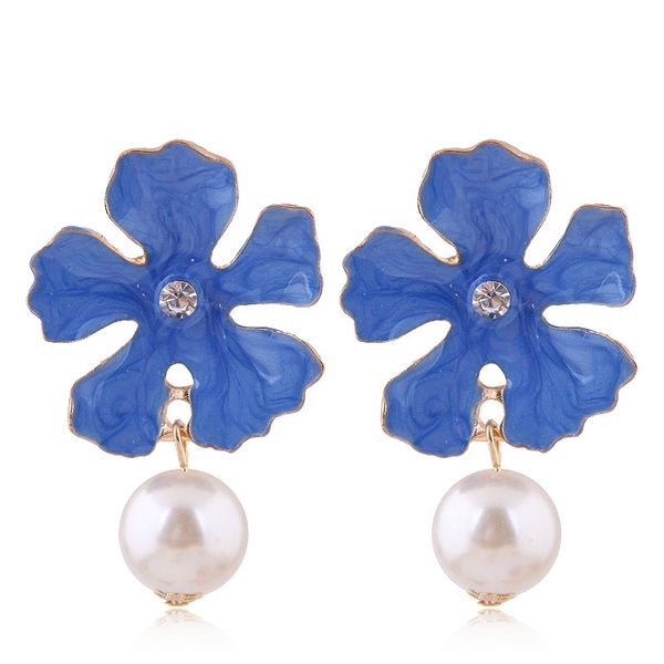 brincos gold color earrings for women imitation pearl jewelry earrings 2019 enamel flower earings fashion jewelry 2019, Golden;silver
brincos gold color earrings for women imitation pearl jewelry earrings 2019 enamel flower earings fashion jewelry 2019, Golden;silver