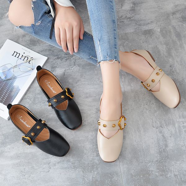 2019 women shoes casual female sneakers square toe rivets studs dress new retro big size grandma leisure pu flat mary janes, Black
2019 women shoes casual female sneakers square toe rivets studs dress new retro big size grandma leisure pu flat mary janes, Black