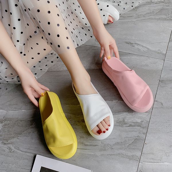 2020 summer new slippers platform shoes woman peep toe beach slides sweet thick bottom femme flip flops zapatos mujer anti-skid, Black
2020 summer new slippers platform shoes woman peep toe beach slides sweet thick bottom femme flip flops zapatos mujer anti-skid, Black