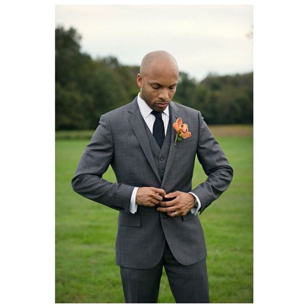 dark gray wedding mens suits 2019 slim fit harringbone bridegroom tuxedos for men two pieces formal busines suits (jacket+pants+tie+vest), Black;gray
dark gray wedding mens suits 2019 slim fit harringbone bridegroom tuxedos for men two pieces formal busines suits (jacket+pants+tie+vest), Black;gray