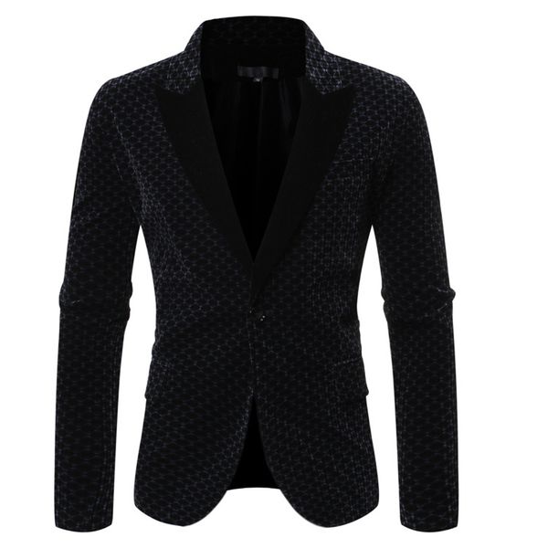 2019 autumn new products men casual solid color contrast color closure collar single row of a buckle suit 9769, White;black
2019 autumn new products men casual solid color contrast color closure collar single row of a buckle suit 9769, White;black