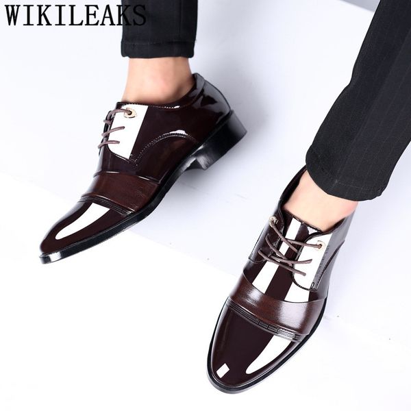 pointed toe dress shoes men patent leather oxford shoes for men formal mariage wedding zapatos de hombre de vestir formal, Black
pointed toe dress shoes men patent leather oxford shoes for men formal mariage wedding zapatos de hombre de vestir formal, Black