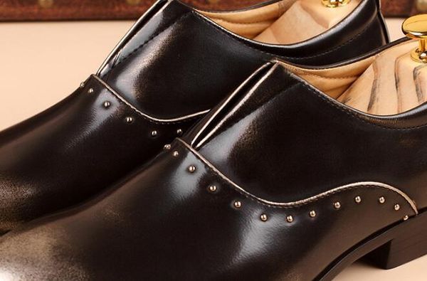 slip on formal shoes pu leather oxfords pointed toe men dress shoes business wedding shoes for male, Black
slip on formal shoes pu leather oxfords pointed toe men dress shoes business wedding shoes for male, Black