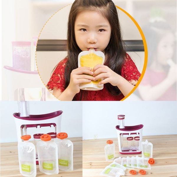 children puree squeezer household fruit juice dispenser manual baby food supplement storage bag container t200603
children puree squeezer household fruit juice dispenser manual baby food supplement storage bag container t200603