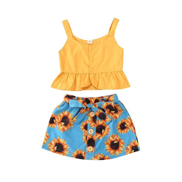 1-5y ruffles sleeveless single breasted vest +floral print shorts 2pcs girls clothes sets, White
1-5y ruffles sleeveless single breasted vest +floral print shorts 2pcs girls clothes sets, White