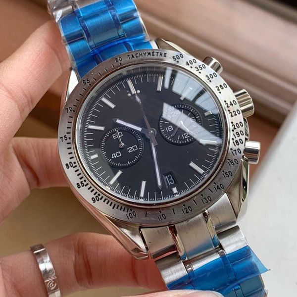 new style speed quartz os movement master watch men chronograph full fuction black dial 316 stainless band male watch, Slivery;brown
new style speed quartz os movement master watch men chronograph full fuction black dial 316 stainless band male watch, Slivery;brown