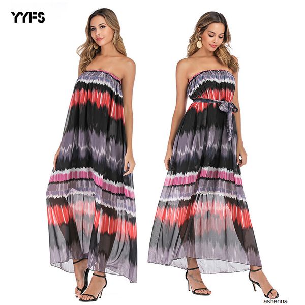 womens designer chiffon sleeveless bohemian beach striped dress8z7e, Black;gray
womens designer chiffon sleeveless bohemian beach striped dress8z7e, Black;gray