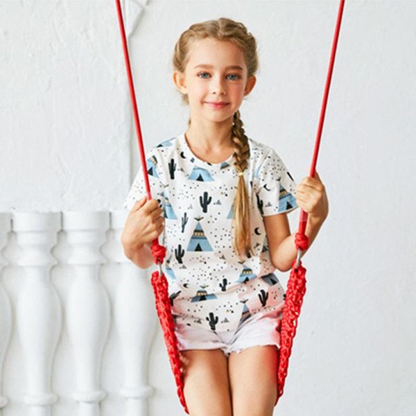 funny outdoor swings toys indoor rope net swing seat for children kids boys girls