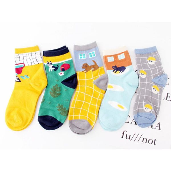 1 pair women socks animal character print women's winter socks moistureproof youthful style cotton sock breathable meias, Black;white
1 pair women socks animal character print women's winter socks moistureproof youthful style cotton sock breathable meias, Black;white