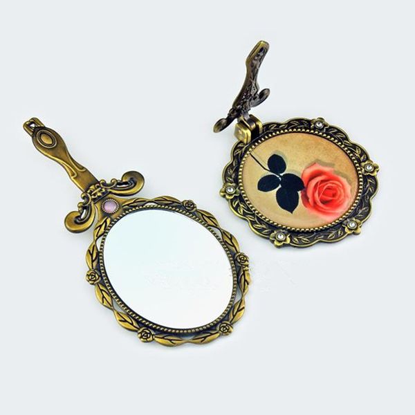 retro vintage floral folding oval round dress-up makeup handheld mirror travel fast shipping f2938
retro vintage floral folding oval round dress-up makeup handheld mirror travel fast shipping f2938