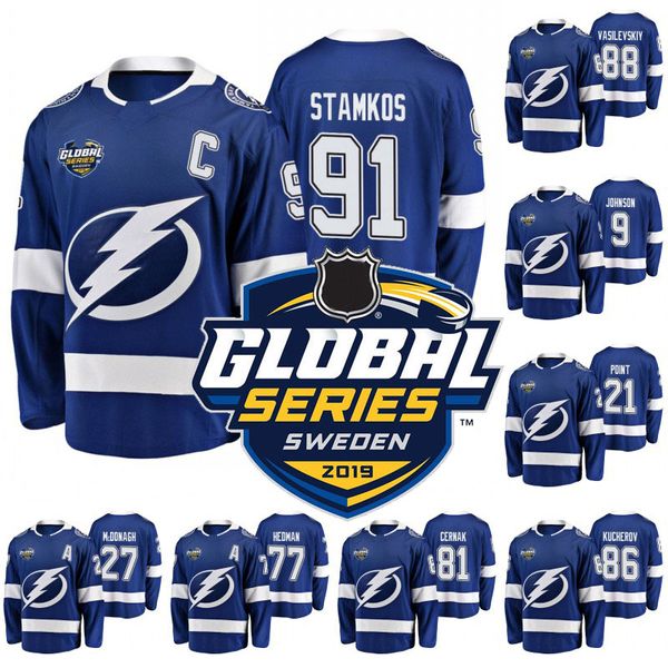 91 Steven Stamkos Tampa Bay Lightning Jersey 2019 Global Series 86 Nikita Kucherov 77 Victor Hedman Ryan Callahan Yanni Gourde jerseys
91 Steven Stamkos Tampa Bay Lightning Jersey 2019 Global Series 86 Nikita Kucherov 77 Victor Hedman Ryan Callahan Yanni Gourde jerseys