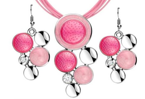fashion brand jewelry sets pink rope chain round beads pendant necklace drop earring wedding jewelry, Silver
fashion brand jewelry sets pink rope chain round beads pendant necklace drop earring wedding jewelry, Silver