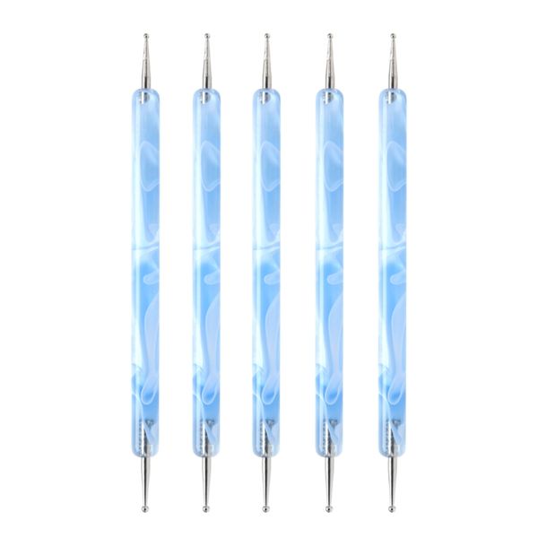 new 5pcs 2 way marbleizing dotting manicure tools painting pen nail art paint kit, Silver
new 5pcs 2 way marbleizing dotting manicure tools painting pen nail art paint kit, Silver