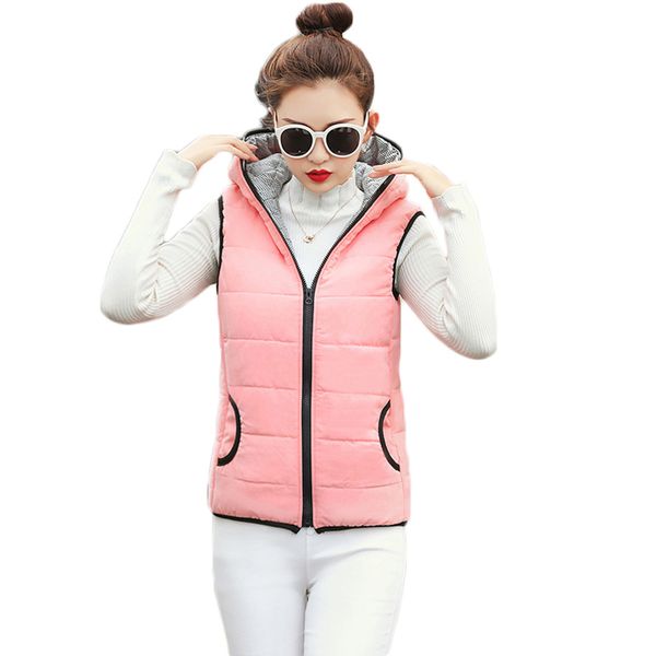 new arrival warm women vest waistcoat 2019 autumn winter women sleeveless jackets female fashion hooded vests colete feminino, Black;white
new arrival warm women vest waistcoat 2019 autumn winter women sleeveless jackets female fashion hooded vests colete feminino, Black;white