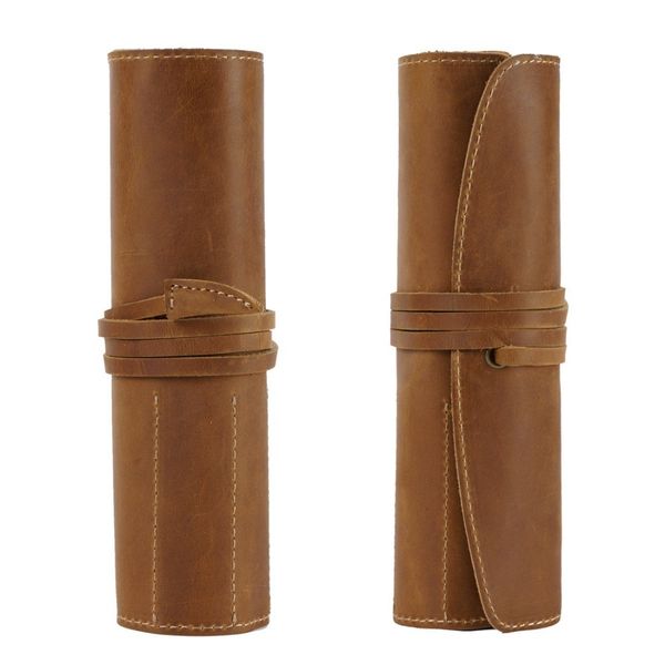 100% genuine leather rollup pencil bag storage pouch organizer wrap bag vintage retro creative school stationary product
100% genuine leather rollup pencil bag storage pouch organizer wrap bag vintage retro creative school stationary product