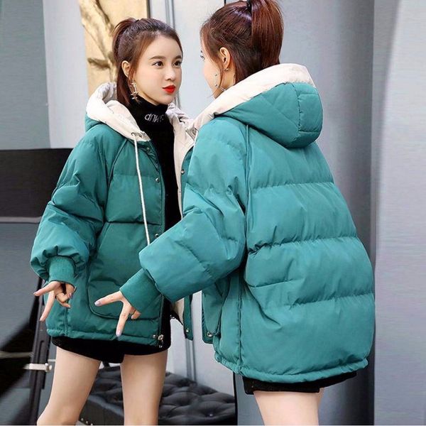 women winter coats short cotton casual puffer jackets hooded women thick warm winter padded parkas female bubble coat, Black
women winter coats short cotton casual puffer jackets hooded women thick warm winter padded parkas female bubble coat, Black