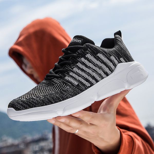 2020 new casual shoes men sneakers breathable mesh mens shoes lace-up non-slip for men outdoor comfortable male footwear, Black
2020 new casual shoes men sneakers breathable mesh mens shoes lace-up non-slip for men outdoor comfortable male footwear, Black