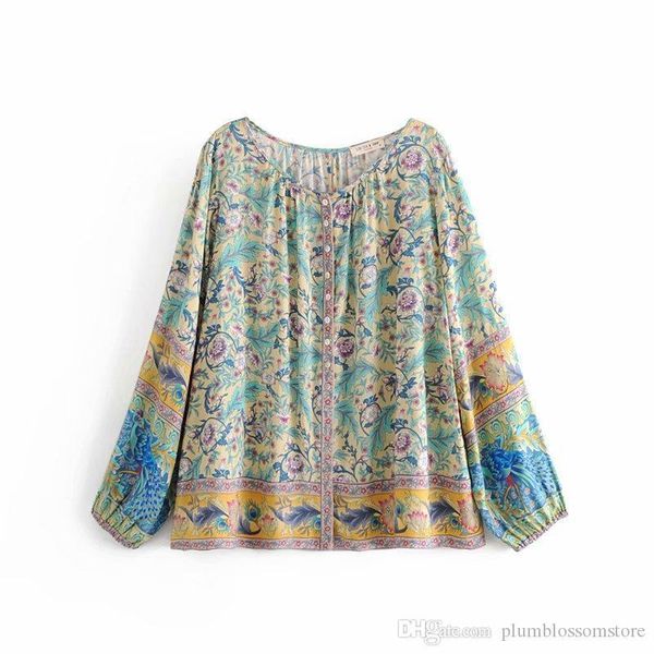 vacation blouse women long sleeve button down bohemian shirts ladies floral print beach holiday seaside boho chic tunic clothing, White
vacation blouse women long sleeve button down bohemian shirts ladies floral print beach holiday seaside boho chic tunic clothing, White