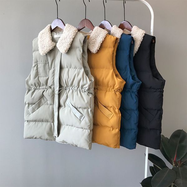 mooirue autumn women vest coat single breasted slim lamb loose warm cotton vest casual cardigan feminine, Black;white
mooirue autumn women vest coat single breasted slim lamb loose warm cotton vest casual cardigan feminine, Black;white