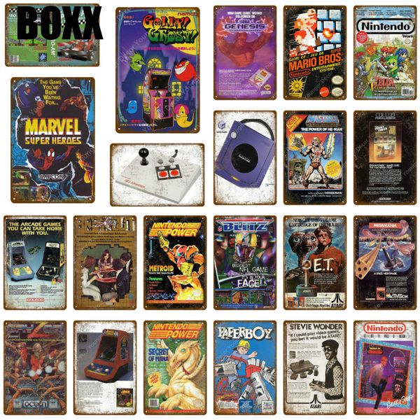 comic video game metal signs play gaming metal poster wall sticker for pub bar club home decor sega vintage retro plaque
comic video game metal signs play gaming metal poster wall sticker for pub bar club home decor sega vintage retro plaque
