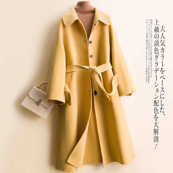 long double 100%wool winter coat women single breasted solid coats sashes korean jacket casaco feminino abrigos mujer 2019 new, Black
long double 100%wool winter coat women single breasted solid coats sashes korean jacket casaco feminino abrigos mujer 2019 new, Black