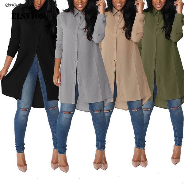 women new chiffon long spring summer shirt lapel blouse leisure sundress button loose irregular chiffon shirts, White
women new chiffon long spring summer shirt lapel blouse leisure sundress button loose irregular chiffon shirts, White