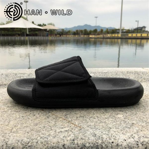 kanye west slippers mens outdoor slippers hook&loop slip on thick bottom flats sandals chaussure homme comfortable flip flops, Black
kanye west slippers mens outdoor slippers hook&loop slip on thick bottom flats sandals chaussure homme comfortable flip flops, Black