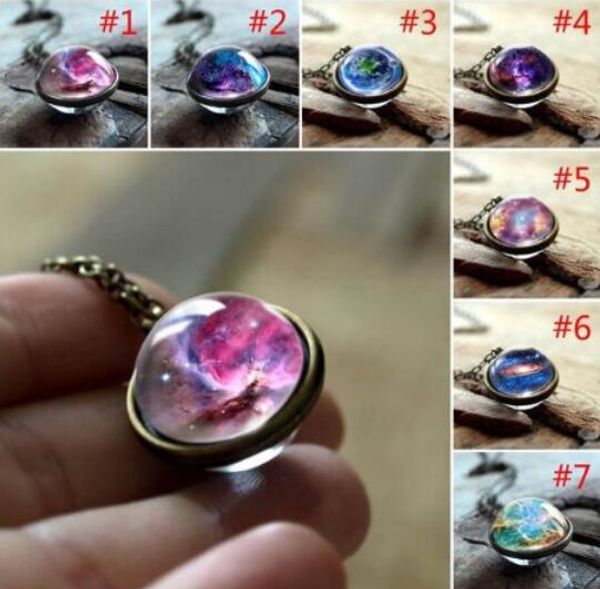12pcs new galaxy double sided pendant necklace universe planet jewelry glass art picture handmade statement necklace, Silver
12pcs new galaxy double sided pendant necklace universe planet jewelry glass art picture handmade statement necklace, Silver