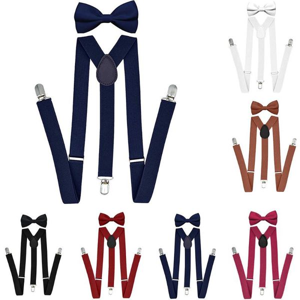 suspenders bowtie set for men women boys adults adjustable elastic bow tie braces trousers tirantes wedding shirt stays #p20, Black;blue
suspenders bowtie set for men women boys adults adjustable elastic bow tie braces trousers tirantes wedding shirt stays #p20, Black;blue