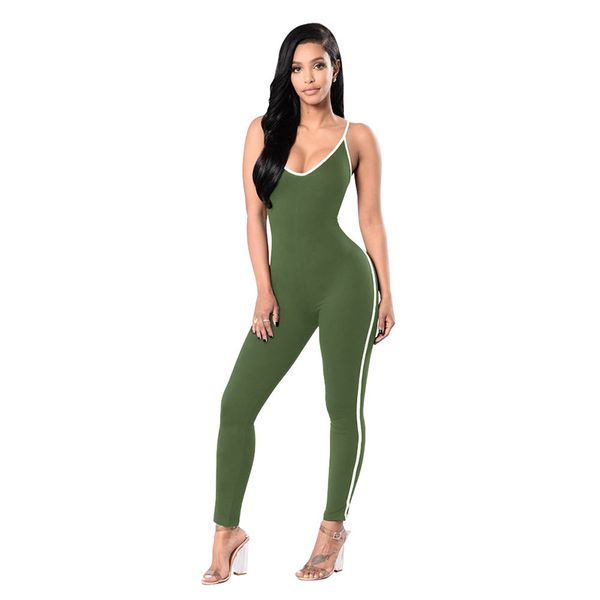 sportswear rompers new black summer sleeveless women casual 2020 red jumpsuits pants solid new long overalls jumpsuit boho style, Black;white
sportswear rompers new black summer sleeveless women casual 2020 red jumpsuits pants solid new long overalls jumpsuit boho style, Black;white