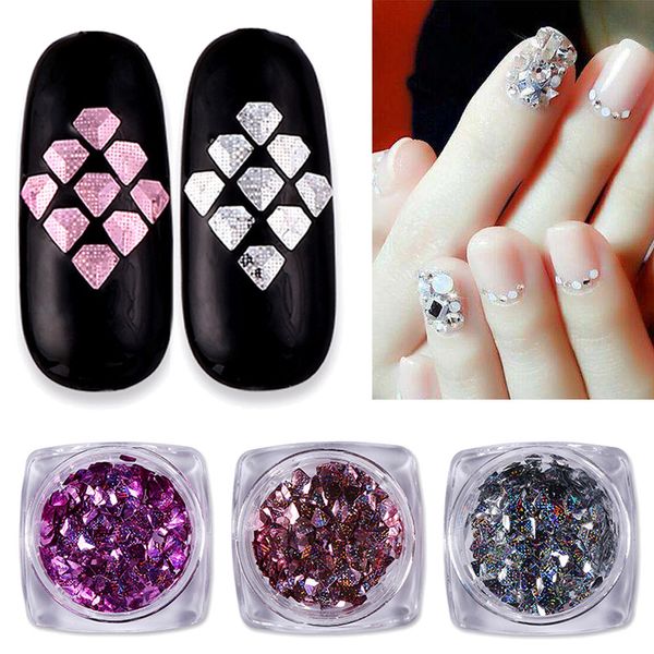 nail art tips stickers 3d laser diamond shape manicure diy decals decoration, Silver;gold
nail art tips stickers 3d laser diamond shape manicure diy decals decoration, Silver;gold
