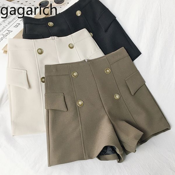 women's shorts gagarich women summer fashion ladies double breasted high waist a line casual wide leg solid back zipper female, White;black
women's shorts gagarich women summer fashion ladies double breasted high waist a line casual wide leg solid back zipper female, White;black