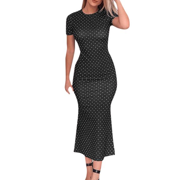 summer dress 2019 short sleeve o neck dots printed bodycon dress streetwear casual midi vestidos verano 2019, Black;gray
summer dress 2019 short sleeve o neck dots printed bodycon dress streetwear casual midi vestidos verano 2019, Black;gray