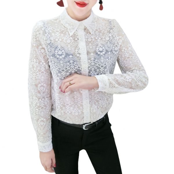 2020 new spring fashion korean clothes lace embroidery blouse women shirt long sleeve ropa mujer slim black white t02519
2020 new spring fashion korean clothes lace embroidery blouse women shirt long sleeve ropa mujer slim black white t02519