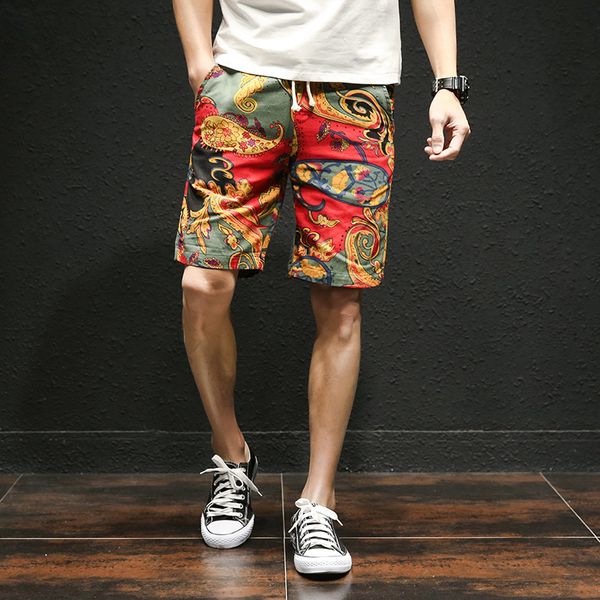 2019 fashion japanese casual shorts men drawstring printed streetwear mens shorts summer men cotton linen clothes, White;black
2019 fashion japanese casual shorts men drawstring printed streetwear mens shorts summer men cotton linen clothes, White;black