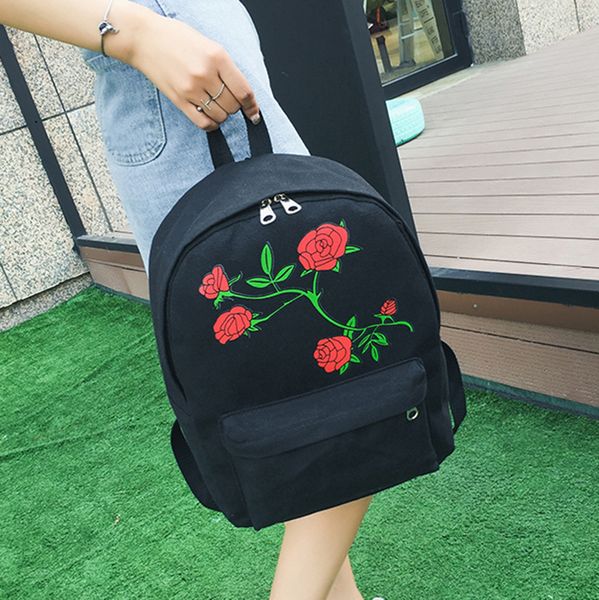 women canvas backpack for school teenagers girls casual shoulder bags printing rose school bag travel backpack bag shoulder
women canvas backpack for school teenagers girls casual shoulder bags printing rose school bag travel backpack bag shoulder