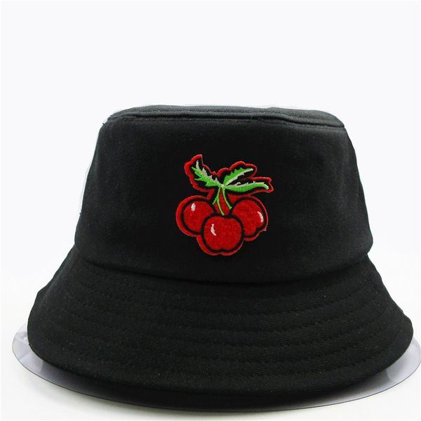 the cherry fruit embroidery cotton bucket hat fisherman hat outdoor travel sun cap hats for kid men women 307
the cherry fruit embroidery cotton bucket hat fisherman hat outdoor travel sun cap hats for kid men women 307