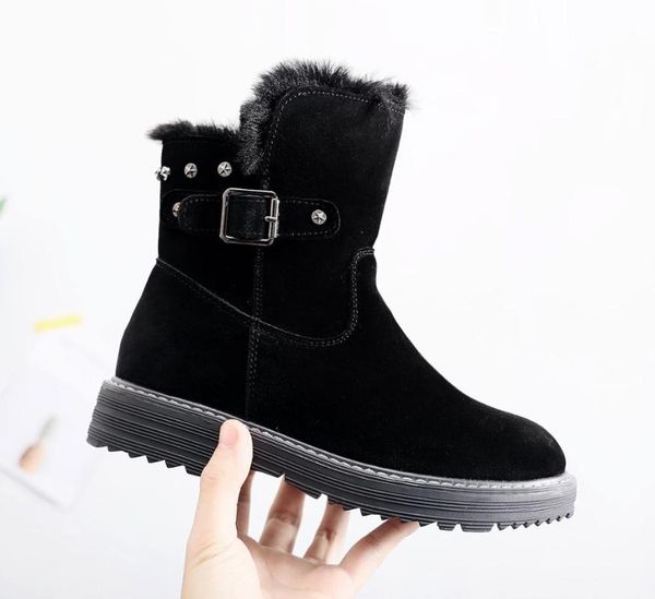 brand women's shoes round toe lady boots australia winter footwear lace up boots-women booties woman 2019 low heel fashion, Black
brand women's shoes round toe lady boots australia winter footwear lace up boots-women booties woman 2019 low heel fashion, Black