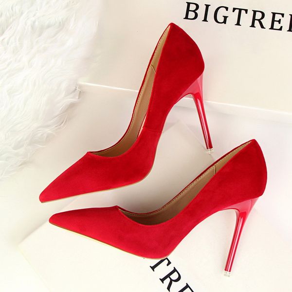 women shoes minimalist high-heeled shallow mouth pointed suede single shoes high heels women wedding bridal, Black
women shoes minimalist high-heeled shallow mouth pointed suede single shoes high heels women wedding bridal, Black