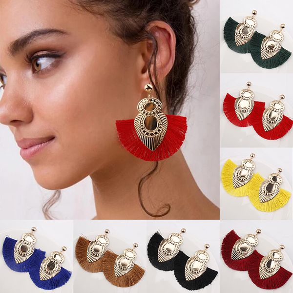 women jewelry bohemian 2019 earrings long tassel boho fringe earring dangle hook, Silver
women jewelry bohemian 2019 earrings long tassel boho fringe earring dangle hook, Silver
