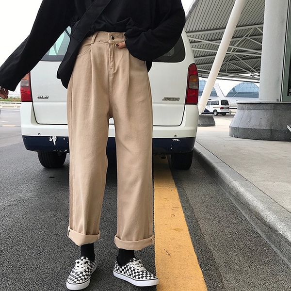 women loose jeans high waist leisure full-length wide leg jean all-match korean style simple womens trendy harajuku daily chic, Blue
women loose jeans high waist leisure full-length wide leg jean all-match korean style simple womens trendy harajuku daily chic, Blue