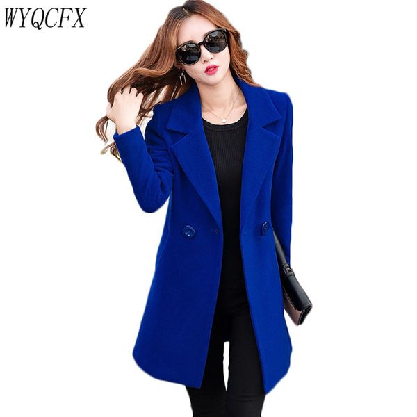 autumn winter elegant women woolen coat slim long sleeve overcoat 2019 korean fashion female blends wool jacket plus size 4xl, Black
autumn winter elegant women woolen coat slim long sleeve overcoat 2019 korean fashion female blends wool jacket plus size 4xl, Black