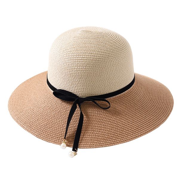 lady fashion elegant travel splice straw hat visor cap female outdoor beach caps summer women's hats casual sunhat, Blue;gray
lady fashion elegant travel splice straw hat visor cap female outdoor beach caps summer women's hats casual sunhat, Blue;gray