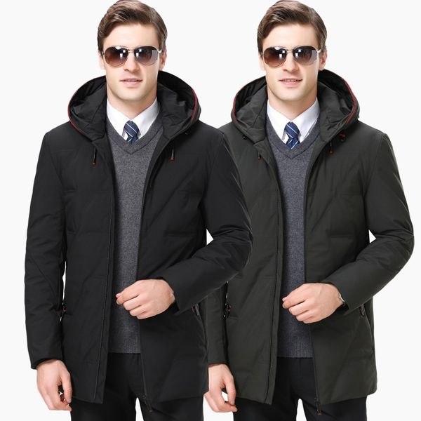 business casual high-temperature stereotype single-breasted men's winter down jacket thick warm hooded male winter jacket, Black
business casual high-temperature stereotype single-breasted men's winter down jacket thick warm hooded male winter jacket, Black