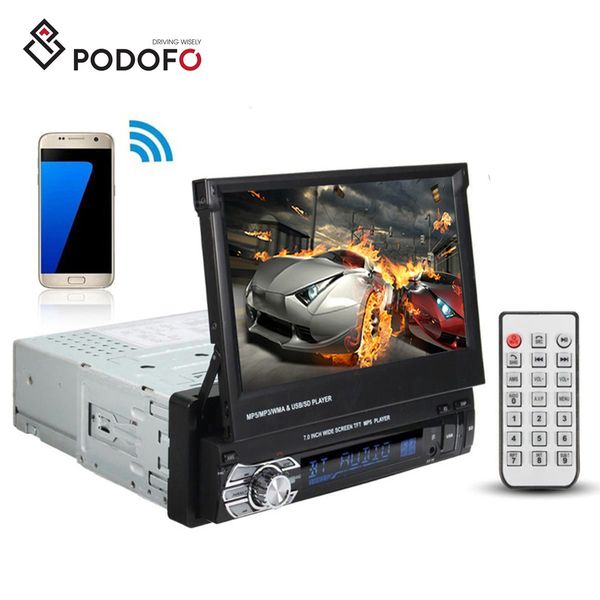 Podofo автомобиль DVD стерео аудио радио Bluetooth 1Din 7 " HD выдвижная передняя панель сенсорный экран монитор SD FM USB MP5 плеер
Podofo автомобиль DVD стерео аудио радио Bluetooth 1Din 7 " HD выдвижная передняя панель сенсорный экран монитор SD FM USB MP5 плеер