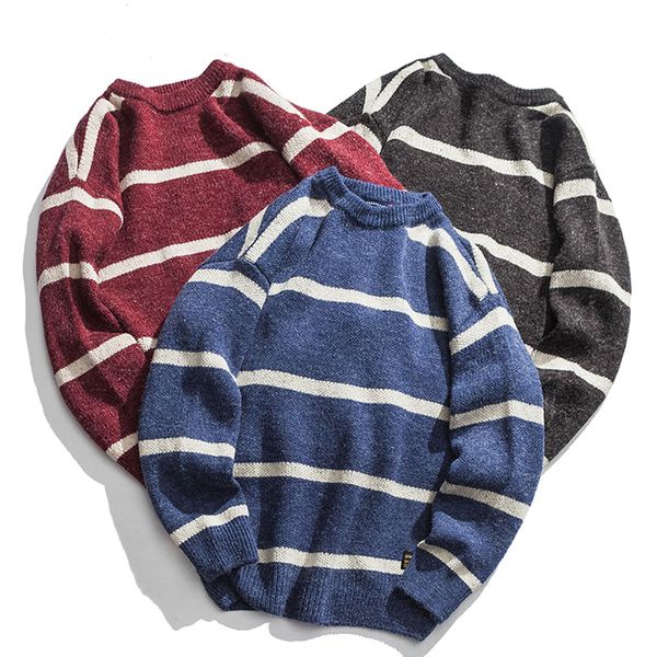 winter sweater for men 2019 new arrival loose thick stripe keep warm male knitted pullover sweater teenage boys m63, White;black
winter sweater for men 2019 new arrival loose thick stripe keep warm male knitted pullover sweater teenage boys m63, White;black