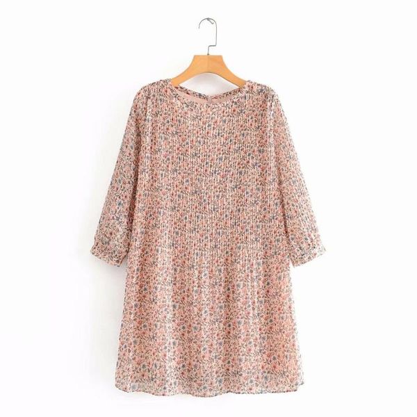 casual dresses 2021 women fashion press pleated flower print dress chic female o neck three sleeve vestidos straight mini, Black;gray
casual dresses 2021 women fashion press pleated flower print dress chic female o neck three sleeve vestidos straight mini, Black;gray