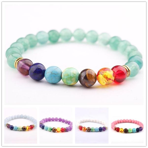 meajoe 8mm seven chakra crystal stone bracelet natural energy yoga bead beaded bracelet jewelry wholesale, Black
meajoe 8mm seven chakra crystal stone bracelet natural energy yoga bead beaded bracelet jewelry wholesale, Black