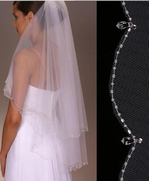 new luxurious white ivory champagne red black pink purple wedding veils two-layer popular hip length beaded edge bridal veils
new luxurious white ivory champagne red black pink purple wedding veils two-layer popular hip length beaded edge bridal veils
