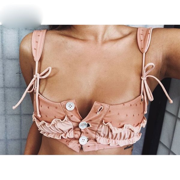 bikinis for women swimwear women bikinx button lovely swimwear pink ruffled bikinis 2019 strappy bathing women biquini swimsuit new, White;black
bikinis for women swimwear women bikinx button lovely swimwear pink ruffled bikinis 2019 strappy bathing women biquini swimsuit new, White;black
